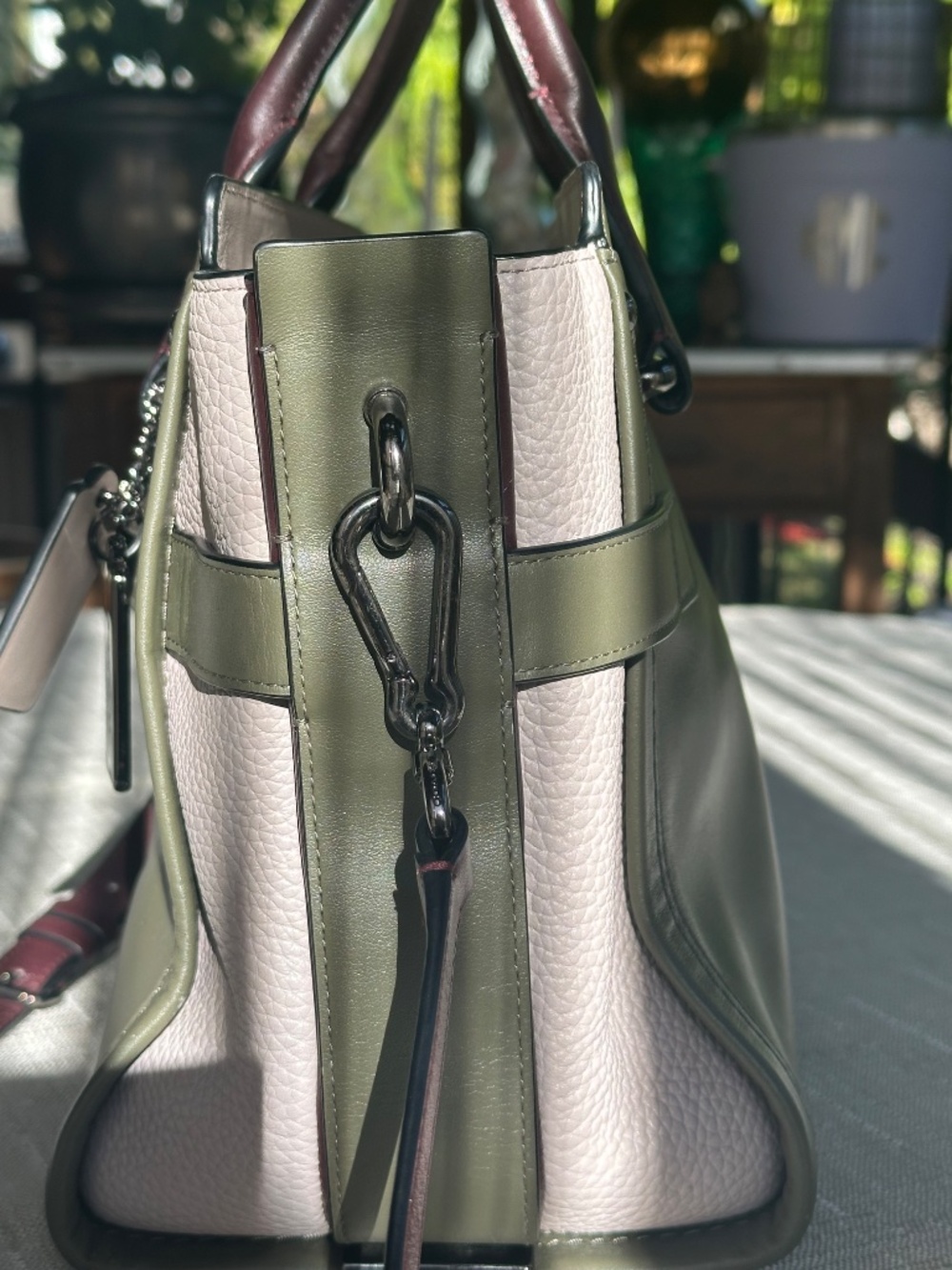 Coach Swagger 27 Colorblock Leather Satchel - Picture 6 of 16